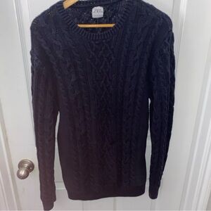 Zara Man Knit Blue Sweater Adult Large Pullover Crewneck Men